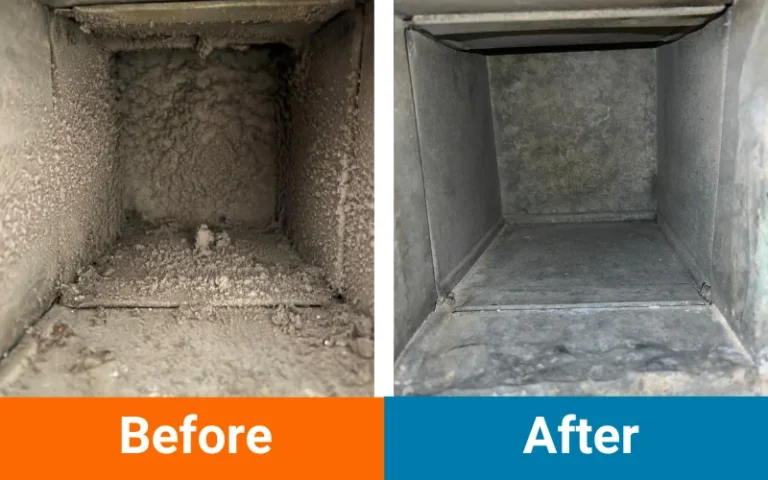 Air Duct Cleaning Before and After Williams and sons