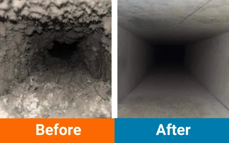 Air Duct Cleaning Before and After Williams & sons