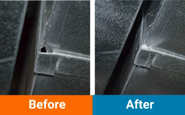 air duct repair Before and After - Williams and sons